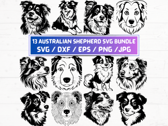13 Australian Shepherd Svg, DXF, EPS, Graphics and Crafts Review