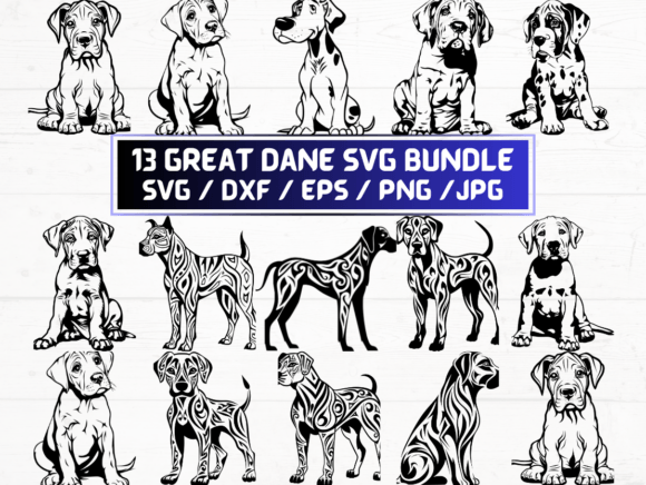 13 Great Dane Svg, DXF, EPS, JPG, PNG: A Review for Crafts and Graphics Sellers