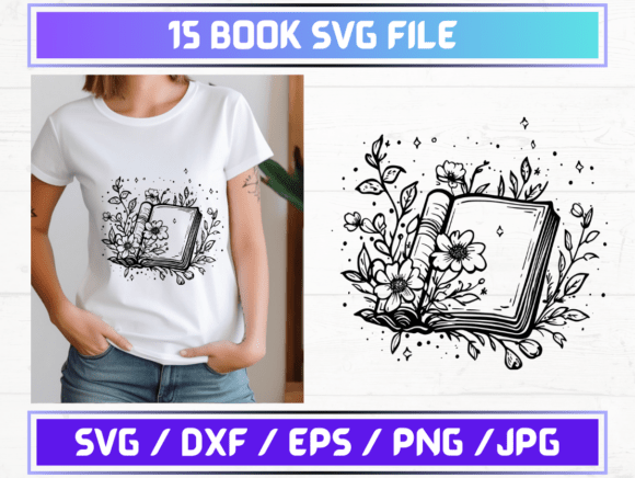 15 Book SVG File: Graphics for Brand Storytelling