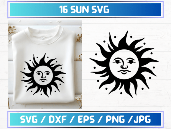 16 Sun SVG Files Graphics Review