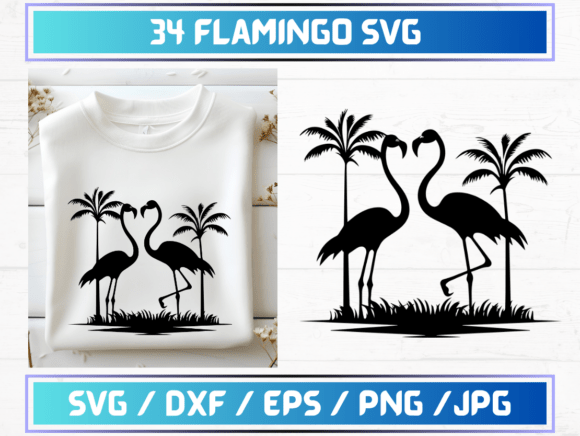 34 Flamingo SVG Files: A Designer’s Take on Tropical Graphics