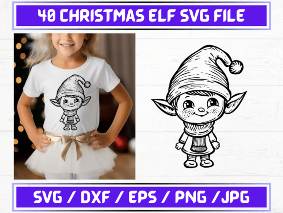 40 Christmas Elf SVG File Graphics and Graphic Templates Review