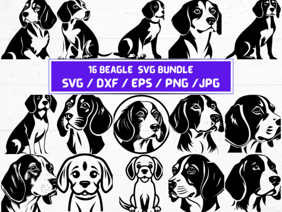 Beagle SVG File Graphics for Crafts and Branding