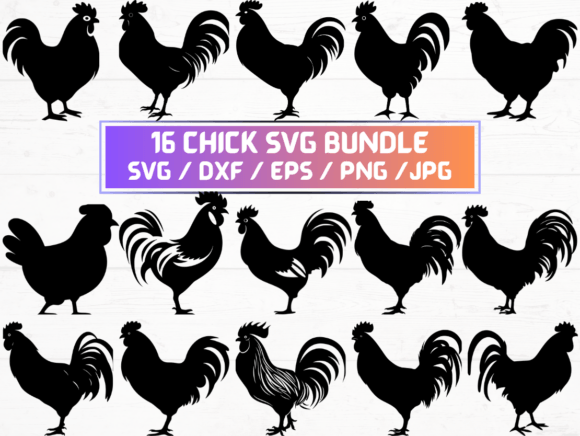 Chicken SVG, DXF, EPS, JPG, PNG Bundle Review