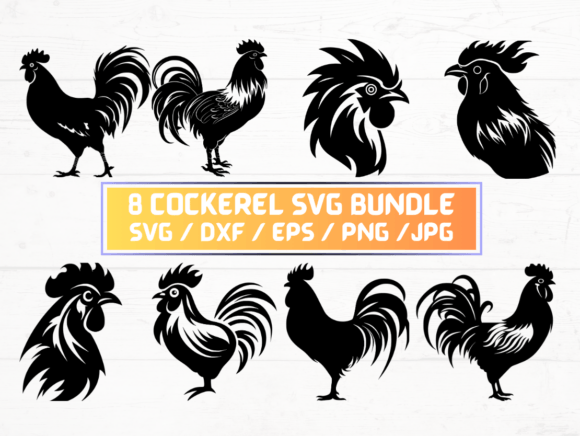Cockerel SVG, DXF, EPS, JPG, PNG Graphics and Crafts Review