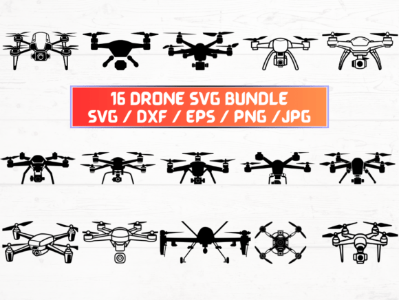 Drone SVG Graphics for Crafts and Handmade Creations