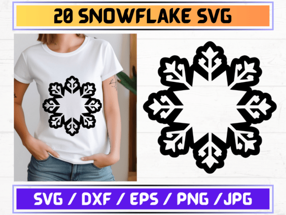 Snowflake SVG Bundle Graphics Review for Branding