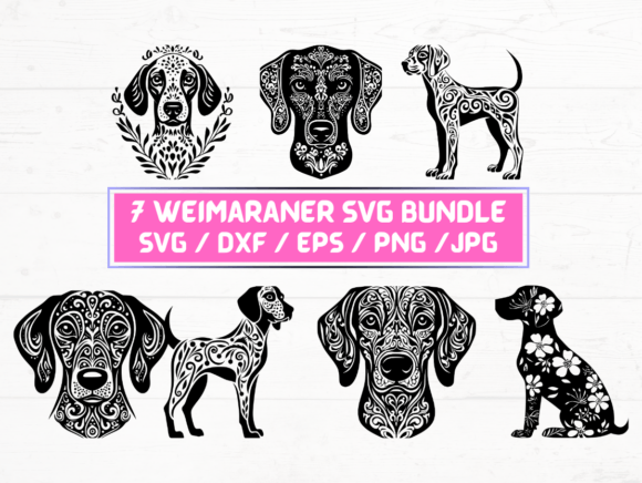 Weimaraner Dog SVG, DXF, EPS, JPG, PNG Graphics and Crafts Review